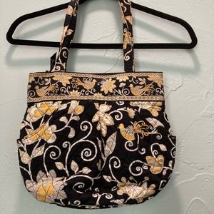 Vera Bradley very cute Black/ Gold w birds